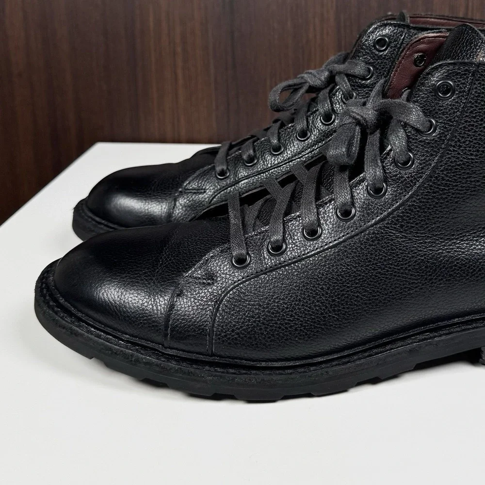 Allen Edmonds 9 D Black Leather Alpine Chukka Boots Weather Proof Lace Up